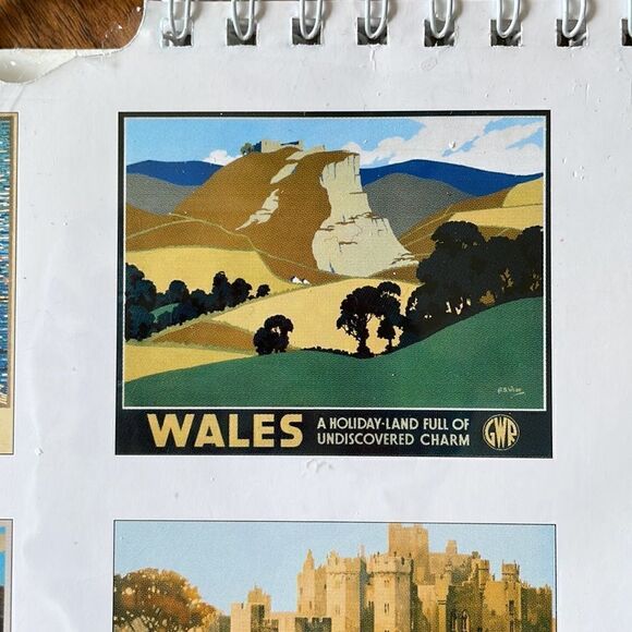 🇬🇧NWT British vintage railway posters calendar collectible - Picture 6 of 15